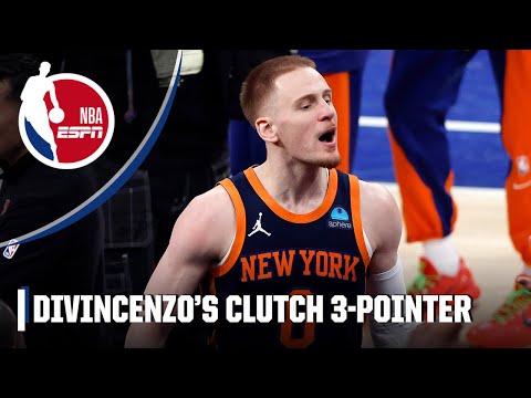 Donte DiVincenzo MAKES MSG ERUPT WITH CLUTCH 3 to put the Knicks ahead ...