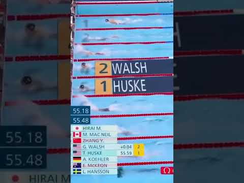Torri Huske with the swim OF HER LIFE to take GOLD 🥇