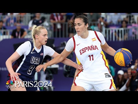 USA 3×3 women’s team falls to Spain in overtime of semifinal | Paris Olympics | NBC Sports
