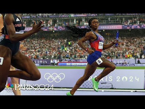The most hypnotic and dramatic railcam footage from track finals at the Paris Olympics | NBC Sports