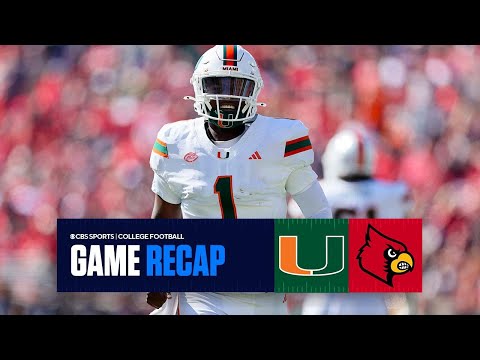 Miami SURVIVES against Louisville in a shootout, Cam Ward throws 4 TDs | Game Recap