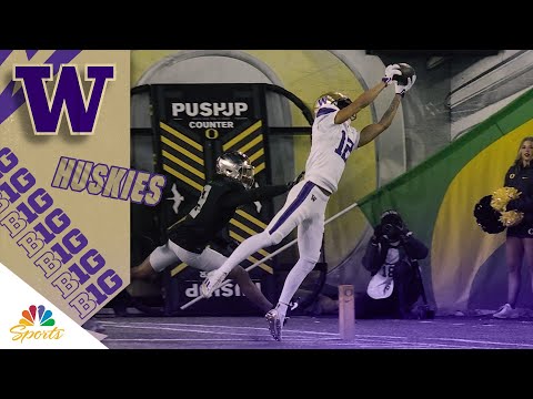 Denzel Boston’s stellar catch sets up Jonah Coleman TD for Washington vs. Oregon | NBC Sports