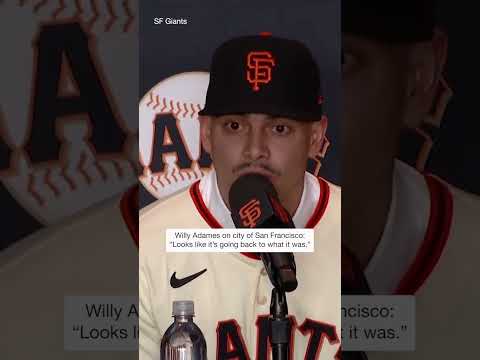 Willy Adames was asked about San Francisco, his new home, after signing with the Giants #shorts