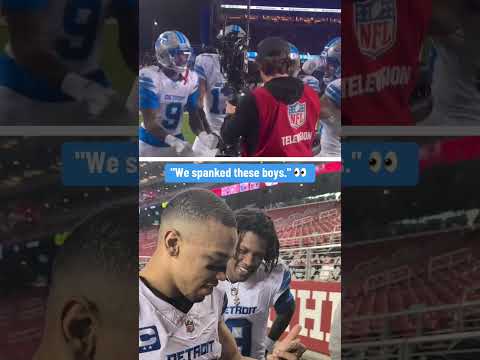 Amon-Ra after beating the 49ers on MNF 😤