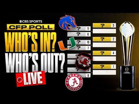 CFP Rankings Reveal & Reaction LIVE | Full Bracket Breakdown & which