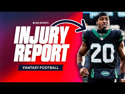 Breece Hall DOUBTFUL vs. Dolphins, Malik Nabers questionable & MORE | Fantasy Football Injury Report