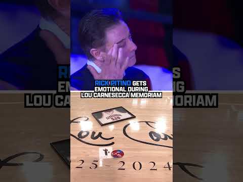 An emotional moment at Carnesecca Arena 😭 #Carnesecca #Rickpitino #Collegebasketball