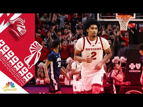 Star freshman Dylan Harper’s highlights from Rutgers’ 80-76 win over Penn State | Big Ten on NBC