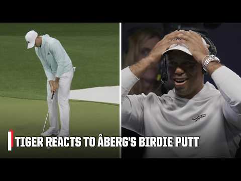 Tiger Woods couldn’t believe Ludvig Åberg’s 32-foot birdie putt | TGL on ESPN