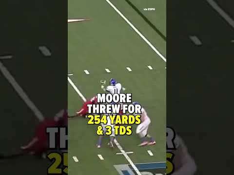 Moore got the best of his new QB when they faced off in college #shorts