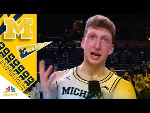 Danny Wolf, Michigan ‘weathered the storm’ in win over Purdue | Big Ten Basketball on NBC