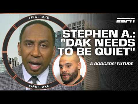The Cowboys’ success is OUT OF DAK’S HANDS + Aaron Rodgers’ fit with Steelers vs. Jets | First Take