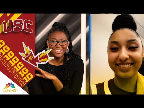 JuJu Watkins to Aliyah Boston after USC win vs. UCLA: ‘Just trying to be like you’ | Big Ten on NBC