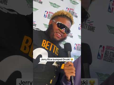 Jerry Rice bumped Druski 🤣