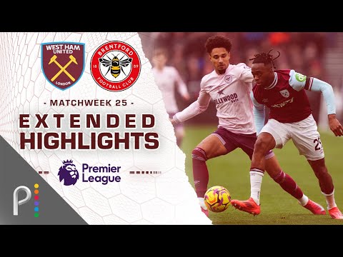 West Ham United v. Brentford | PREMIER LEAGUE HIGHLIGHTS | 2/15/2025 | NBC Sports