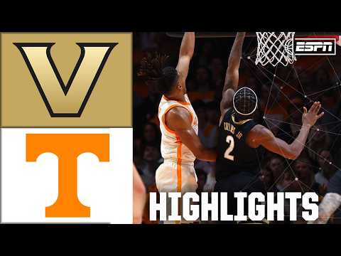 HUGE COMEBACK 🔥 Vanderbilt Commodores vs. Tennessee Volunteers | Full Game Highlights | ESPN CBB