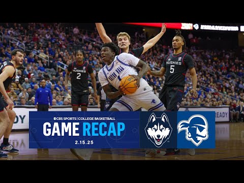 Seton Hall STUNS UCONN on last second steal and basket, snap 9-game losing streak