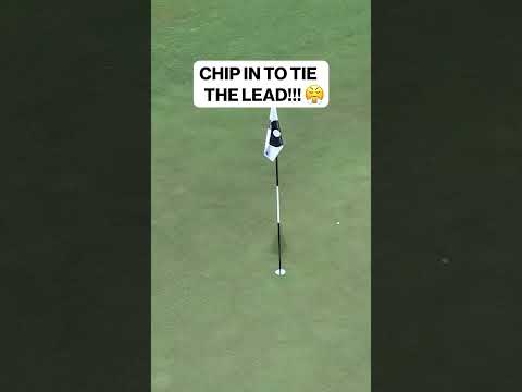 CHIP IN TO TIE THE LEAD BY CARLOS ORTIZ 😱😤 #liv #livgolf #golf #tigerwoods #adelaide