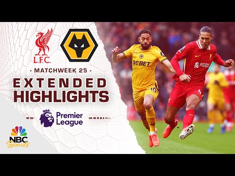 Liverpool v. Wolves | PREMIER LEAGUE HIGHLIGHTS | 2/16/2025 | NBC Sports