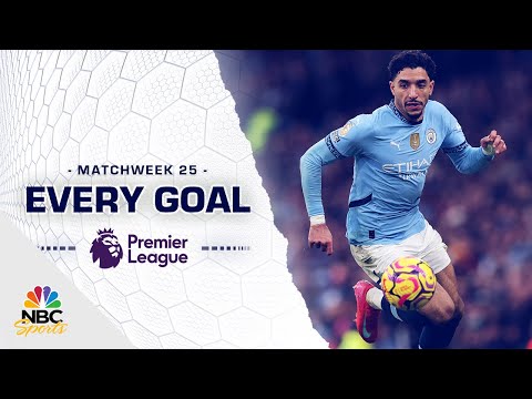 Every Premier League goal from Matchweek 25 (2024-25) | NBC Sports