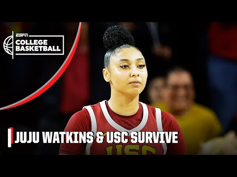 JuJu Watkins & USC escape with a tight win over Washington 😮💨 | ESPN College Basketball