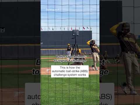 MLB will be testing the ABS challenge system during Spring Training this year #shorts