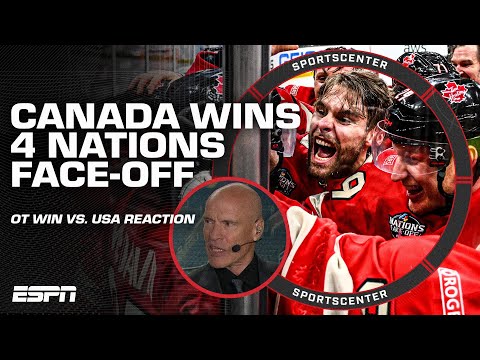 FULL REACTION: Canada defeats USA to win 4 Nations Face-Off Championship 🏆 | SportsCenter