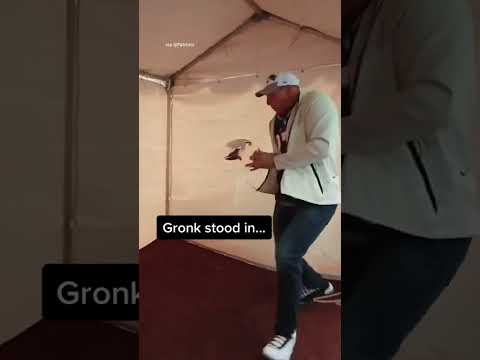 The tale of Gronk denting the trophy 😅 #shorts #superbowl