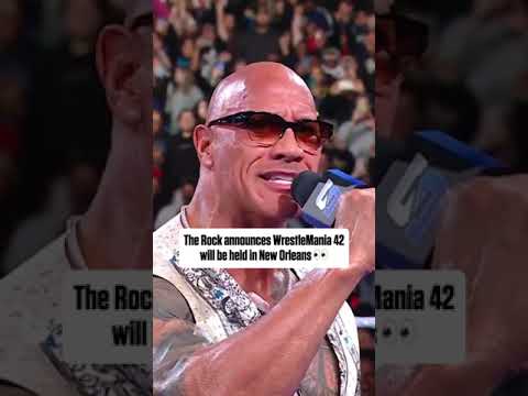 The Rock announces WrestleMania 42’s location 👀 (via WWE)
