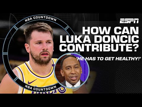 Stephen A.: Luka Doncic HAS TO GET HEALTHY 👀 How can he contribute with LeBron? | NBA Countdown