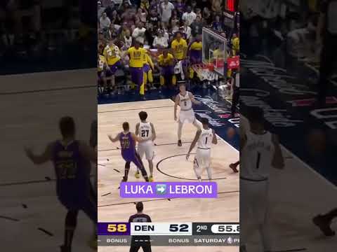 LUKA LOBS IT TO LEBRON 💪