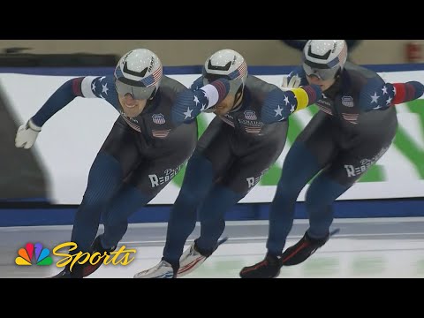 Team USA wins Team Pursuit at ISU World Cup in Milwaukee | NBC Sports