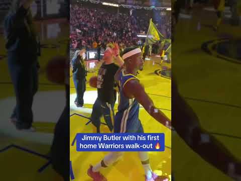 Jimmy Butler’s first home walk-out 🔥