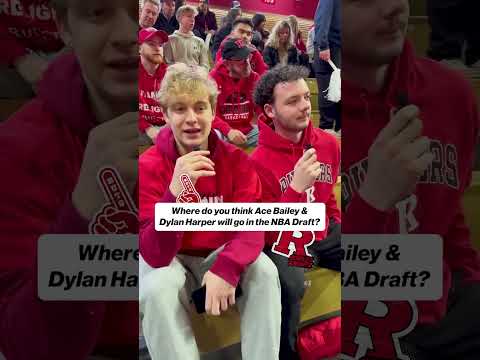 Ace Bailey & Dylan Harper: Where do they go in NBA Draft? 🤔 #NBA #rutgers #basketball #ncaa