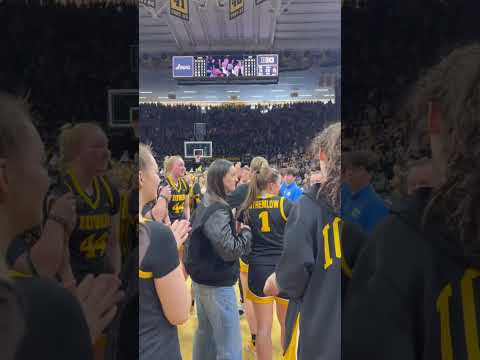 Court side views of Caitlin Clark’s jersey retirement 🤩👏 Sponsored by @RamTrucks #RAMTrucks