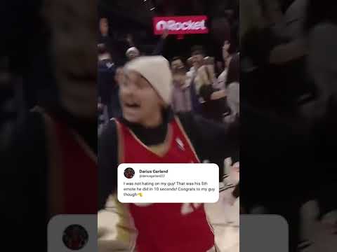 Darius Garland had to clear up the confusion 🫡