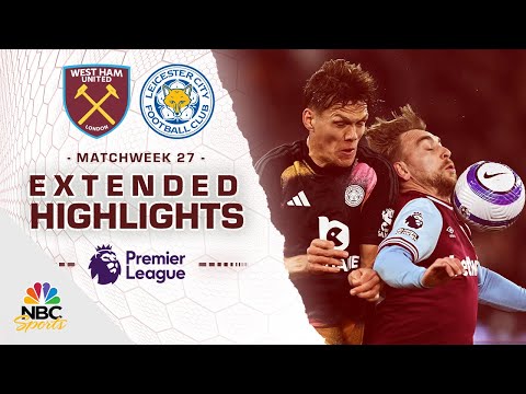 West Ham United v. Leicester City | PREMIER LEAGUE HIGHLIGHTS | 2/27/2025 | NBC Sports