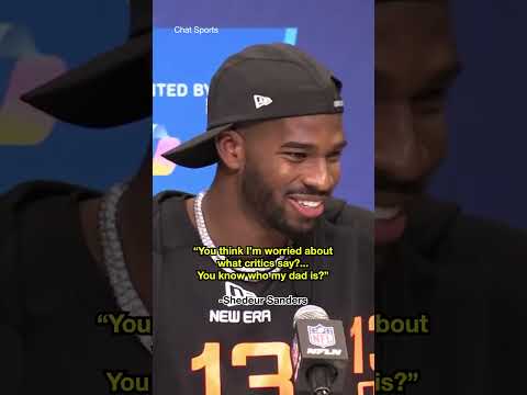 “That’s why we are who we are.” -Shedeur Sanders (🎥: Chat Sports) #shorts