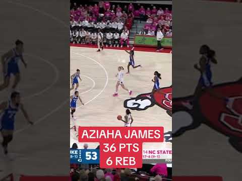 Aziaha James scored the most points by an NC State player since 1998 😳