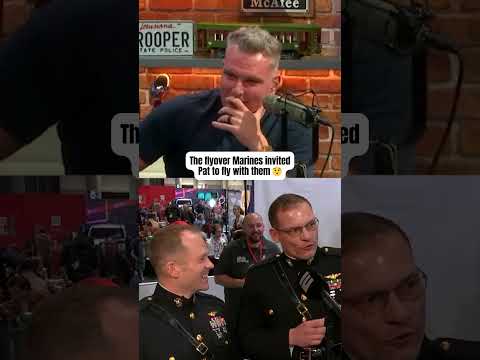 The Super Bowl flyover Marines invited Pat McAfee to come fly with them ๐