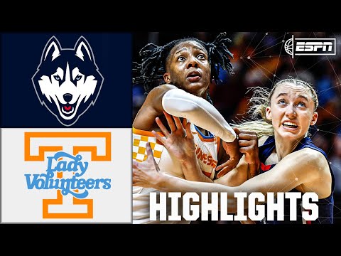 THRILLER 😱 UConn Huskies vs. Tennessee Lady Vols | Full Game Highlights | ESPN College Basketball