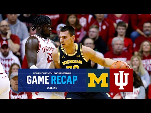No. 24 Michigan HANGS ON vs Indiana 70-67, snaps 4 game losing streak against IU | Game Recap