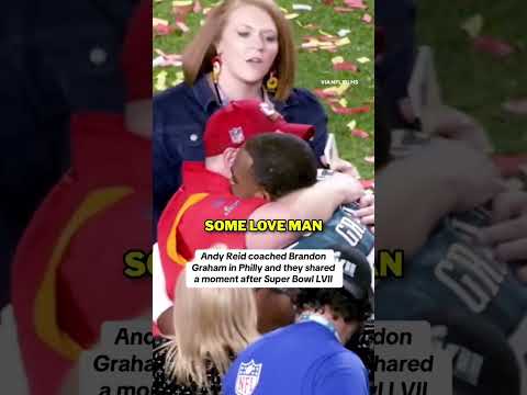 Andy Reid and Brandon Graham spent 3 season together with the Eagles 🥹 #superbowl #eagles #shorts