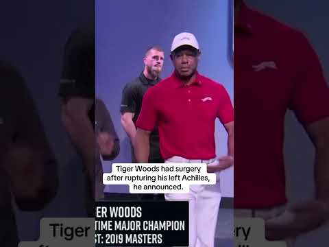 Tiger Woods announced that this morning he underwent surgery for a ruptured Achilles tendon