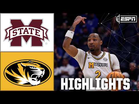 SEC 2nd Round: Mississippi State vs. Missouri Tigers | Full Game Highlights | ESPN CBB