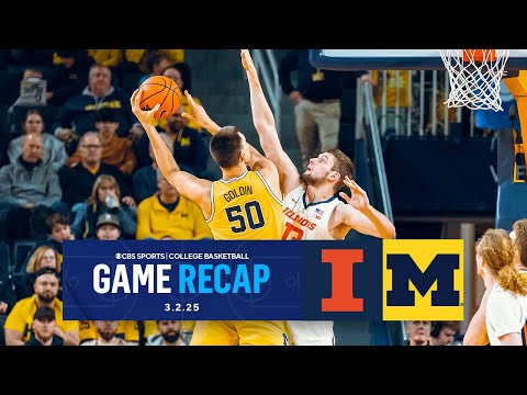Illinois SURGES in 2nd half for 9th straight win vs. No.15 Michigan | Game Recap