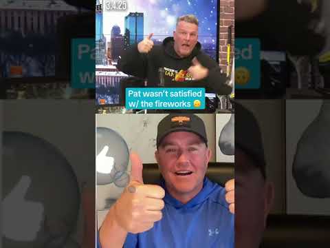 Pat McAfee embraced the unexpected party 🎆👍