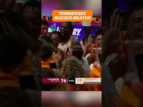 Tennessee beats Alabama at the buzzer 🍿