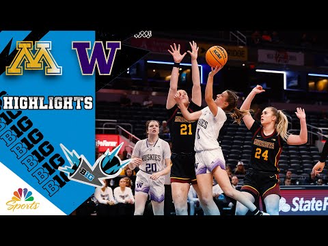 Minnesota vs. Washington | BIG TEN TOURNAMENT HIGHLIGHTS | 3/5/25 | NBC Sports