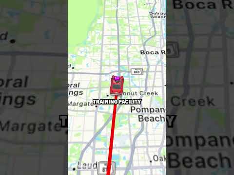 We calculated travel times to Spring Training for all 30 MLB teams. #shorts #maps